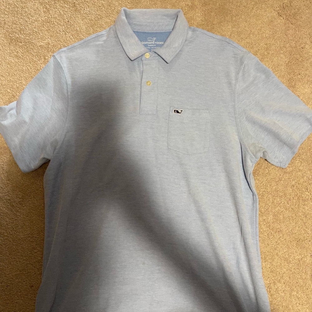 Vineyard vines light blue polo